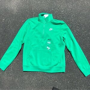 Nike sportswear club fleece 1/2 zip sweatshirt size medium